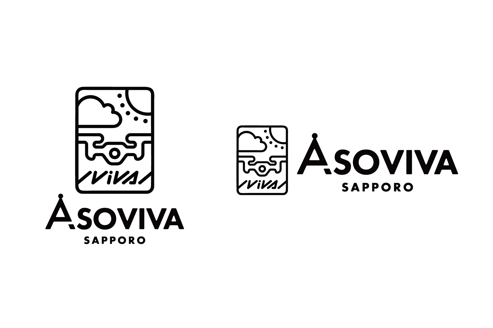ASOVIVA SAPPOROのブランドロゴデザイン